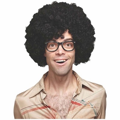 Giant Afro Big Fro Black 22'' Hippie Disco 60s 70s Unisex Womens Mens Costume Wig