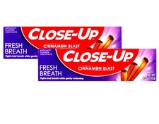 Anti-Cavity Fluoride Toothpaste Gel - Ultra Cinnamon Flavor, 4 oz, 2-Pack