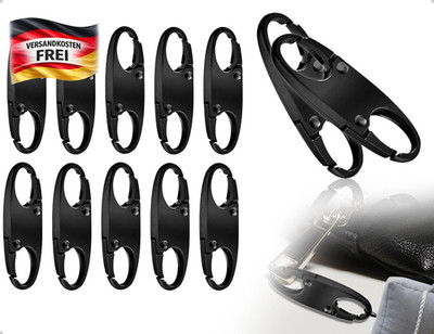 Reißverschluss Clips Set für Rucksäcke Gepäck Handtaschen Diebstahlsicherung sch