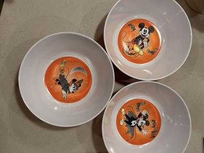Disney Pottery Barn Mickey Mouse holiday Bowl Halloween party school kid SET 3