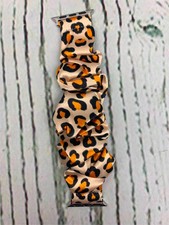 Compatible Watch Band Scrunchies 38mm 40mm 41mm Cloth Soft Leopard