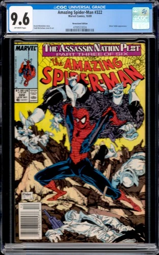Amazing Spider-Man #322 Marvel Comics 1989 Newsstand Edition CGC 9.6
