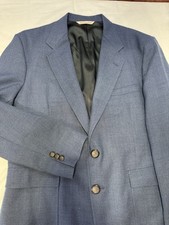 VTG Stafford Blue 2 Button Sport Coat Wool Blend Jacket USA