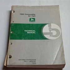 Genuine John Deere 1900 Commodity Air Cart Technical Manual TM1711 Seeding Group