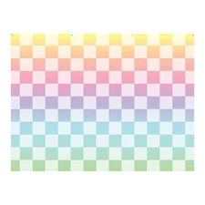 8 Ft. x 6 Ft. Rainbow Pastel-Colored Checkered Polyester Backdrop