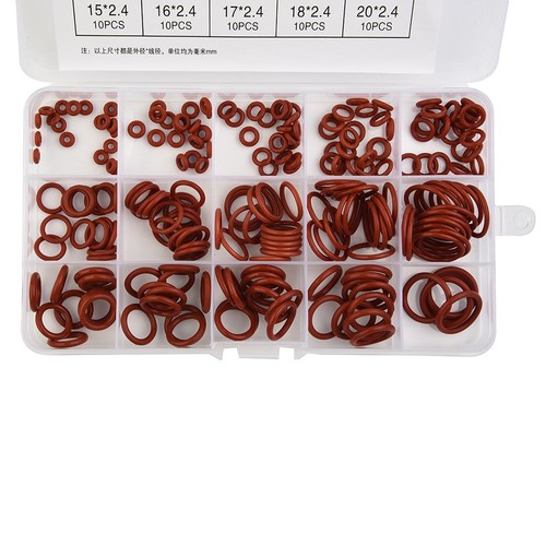 Gas Compressor O Silicone Rubber O Sealing Gasket -22℉ To 392℉ 225pcs 50A - Picture 3 of 13