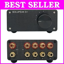 RCA Stereo Selector Switch 4 Input 1 Output