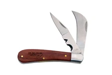 Rite Edge 55 Inch Brown Pruning Knife with Wood Handle and Double Blades