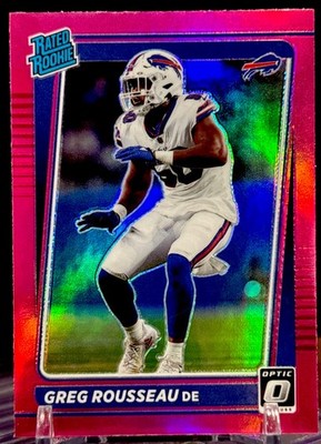 2021 Donruss Optic #253 Greg Rousseau Pink Rated Rookie!