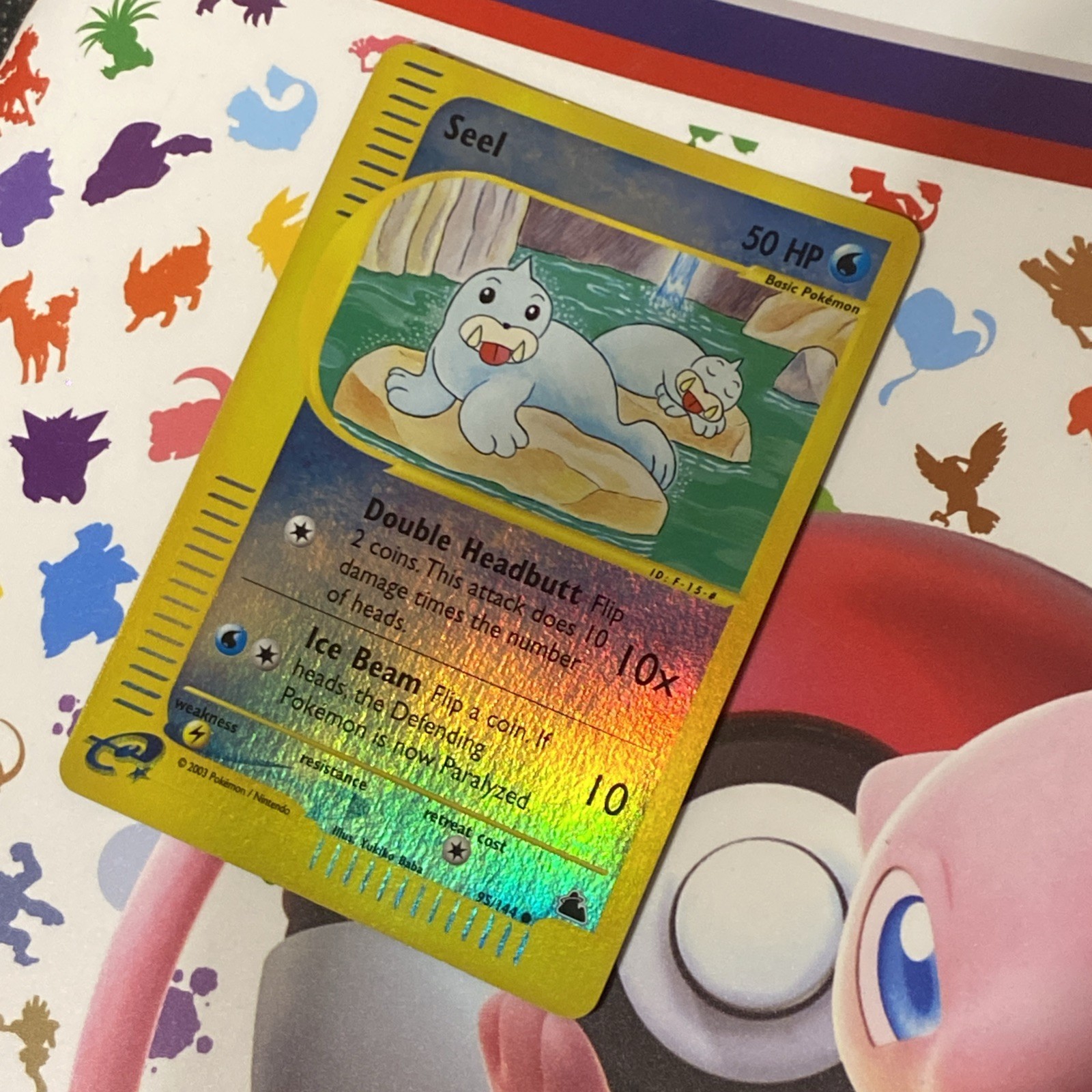 Seel - 95/144 - Pokemon Skyridge Reverse Holo Rare Card NM