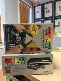 COLECOVISION CONSOLE & EXPANSION MODULE 2 WHEEL - BOX & STYROFOAM ONLY-NO SYSTEM