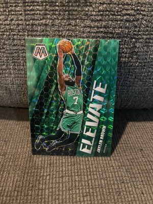 2020-21 Panini Mosaic - Elevate Jaylen Brown #8 Green Mosaic Prizm