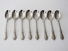 Oneida CHATEAU Stainless Flatware 8 SOUP SPOONS Oneidacraft Deluxe Glossy
