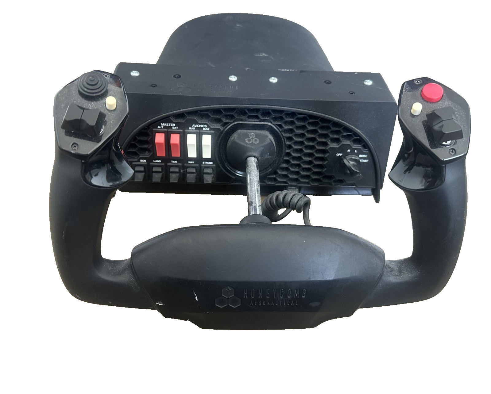 Honeycomb Alpha Flight Controls Yoke and Switch Panel