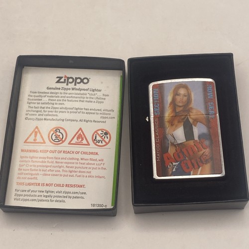 2007 Matco Tools Zippo Lighter Classics Playmate Hot Girl Unused Unfired Sealed - Picture 7 of 8