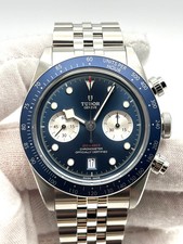 eBay Live- Tudor Black Bay Chronograph 41mm Blue Dial Jubilee 79360B B&P