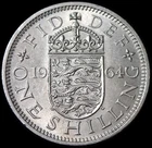 Photo of a 1964 Elizabeth II Shilling from an eBay listing that sold on Jun 22, 2026