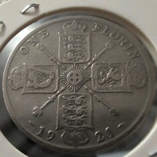 1921 George V Florin Silver Coin  #04