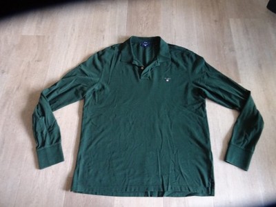 GANT USA Polo Shirt,  Gr. XL (54), grün, top, 100%Cotton, langarm