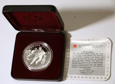 1993 Canada Silver Proof $1 One Dollar Coin 100th Anniversary Stanley Cup