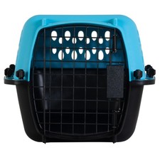 Petmate 19" Small Pet Porter Dog Kennel 10lb Max Blue Portable Travel Carrier