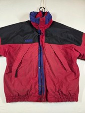 Vtg 90s Columbia Bugaboo Jacket Men's Large L Red Black Colorblock Ski Parka She