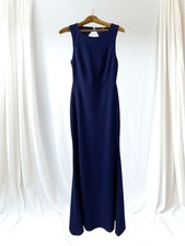 Lulus Formal Dress Long Strapless Keyhole Back Lace Navy Women’s Size M