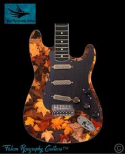 Handmade Bespoke Custom Made Electric Guitar Marble Effect