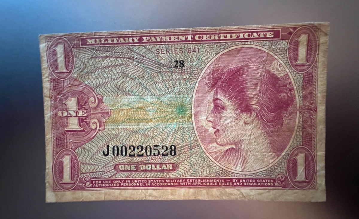 Circulated $1 US Military Payment Certificates for sale | eBay