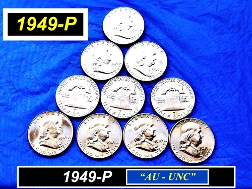 Choice 1949-P Franklin ➫ "AU-UNC"  ➫  Nice Luster ➫ Full Bell Lines (FBL)  ➫R149