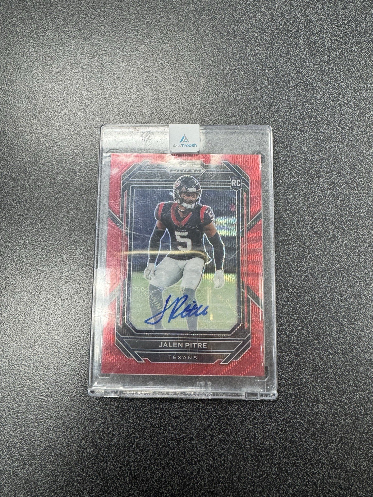 2022 Panini Prizm - Rookies Red Wave Prizm Autographs #383 Jalen Pitre /149