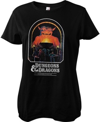 Dungeons & Dragons Damen T-Shirt Fantasy Role-Playing Game Girly Tee HSB-5-DAD02