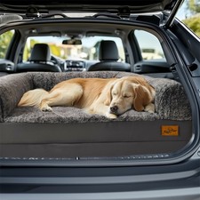 Super Large Human Dog Bed Foldable Dog Sofa Bed Orthopedic with Bolstered Pillow