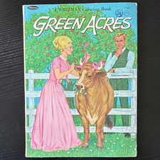 Whitman Green Acres Coloring Book Paperback Illustrated by Nathalee Mode 1967