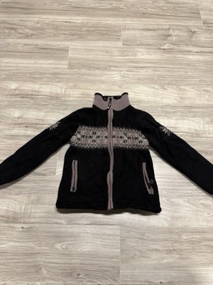 Icewear Wool Sweater Nordic Zip Unisex Kids Size Large 