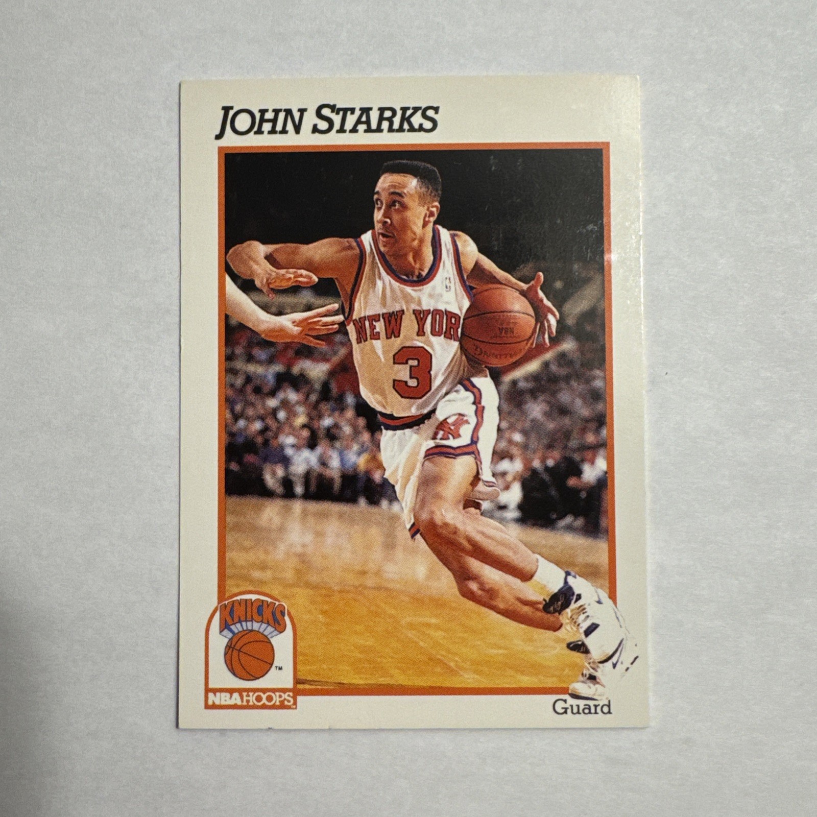 1991-92 NBA Hoops - John Starks #406 (RC)