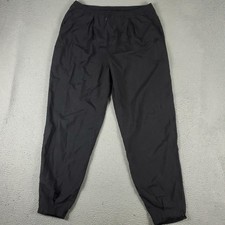 Nike Pants Mens XL Black Vintage 90s Nylon Windbreaker Track Joggers