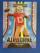 Brock Purdy 2023 Panini Rookies & Stars - Airborne #AI-28 Silver Prizm