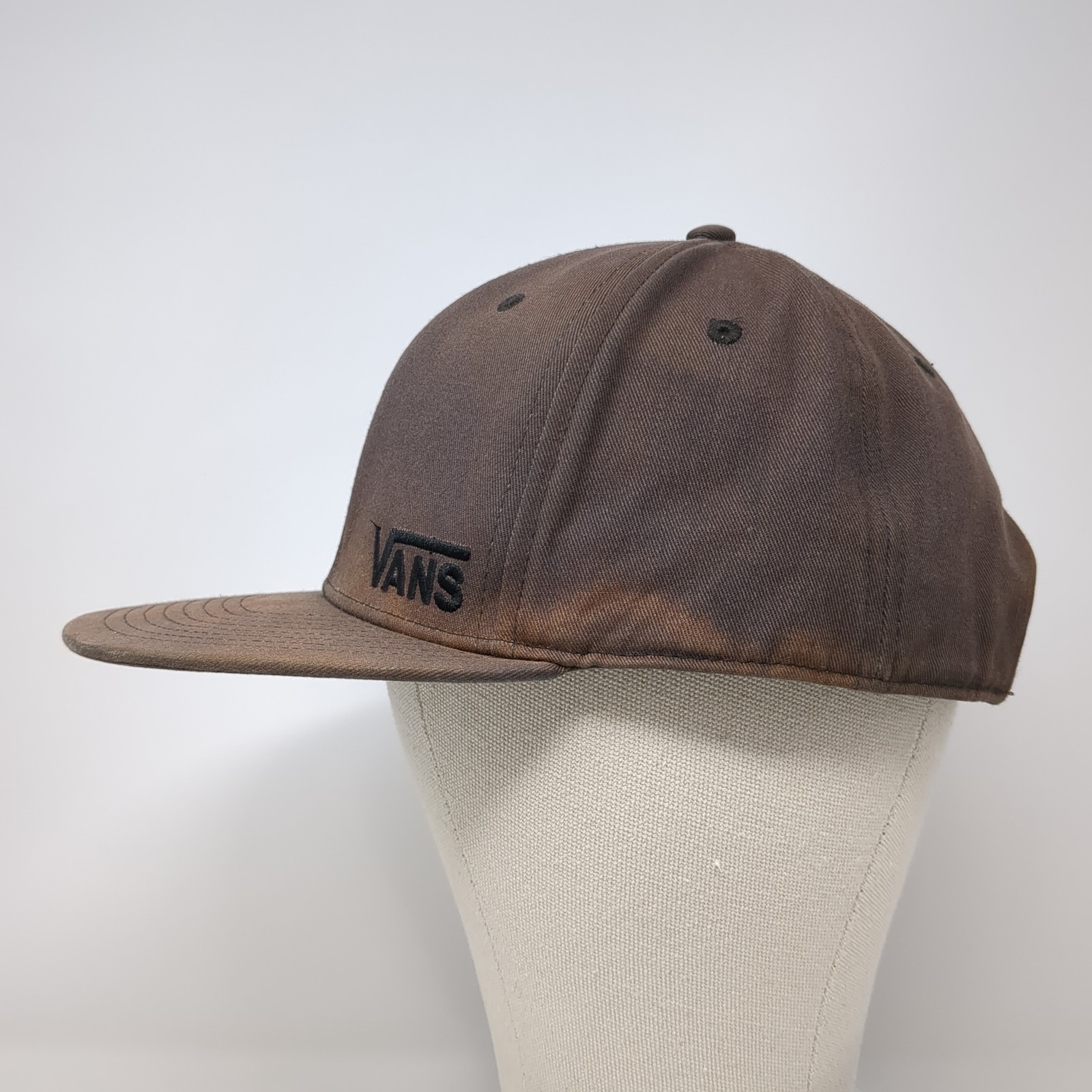 Vans Snapback Hat Solid Gray One Size Embroidered… - image 3