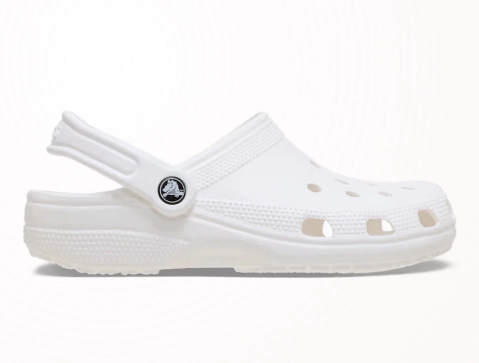 Crocs Blanco J3 Nuevo con Etiquetas Zuecos Clásicos Zapatos Unisex Niños Foto 3 de 4