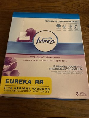 Eureka RR Vacuum Bags Febreze Spring & Renewal Scent 1 Box 3 bags