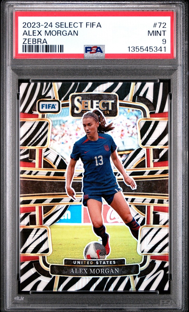 2023-24 Panini Select FIFA #72 Alex Morgan Zebra PSA 9 #/25 | eBay
