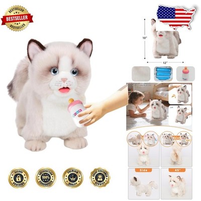 Ragdoll Cat Plush Toy - Interactive, Multiple Functions, Safe Material