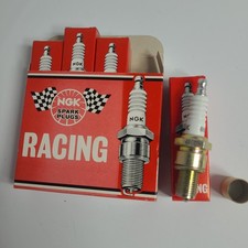 Box Of 4 Ngk Racing Spark Plugs B8egv Stock No. 5627 Motorcycle Vtg