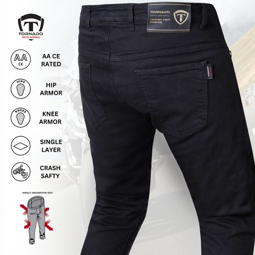 Motorcycle Royal Jeans Trousers Lined CE Protective Biker Armour With Aramid - 第 21/31 張圖片