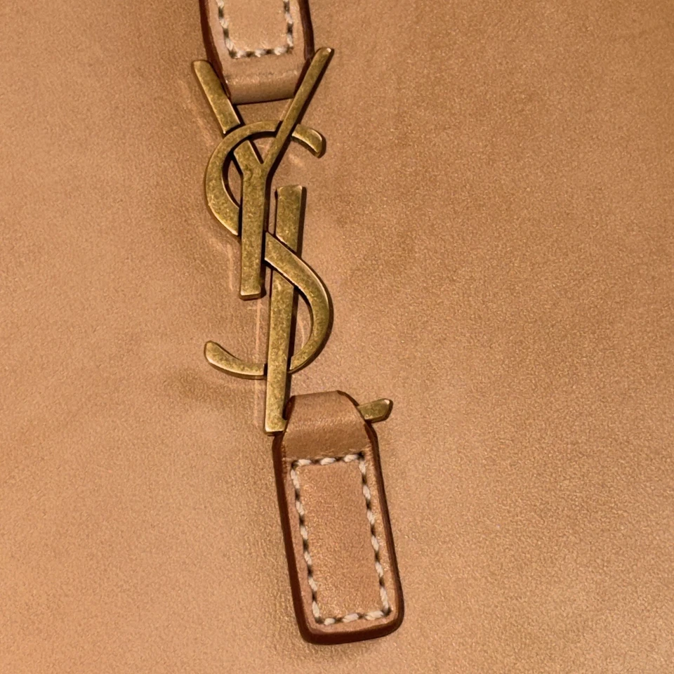 Bolso hobo pequeño Saint Laurent YSL para mujer MARRÓN. Autenticado por aplicación legítima Foto 4 de 4