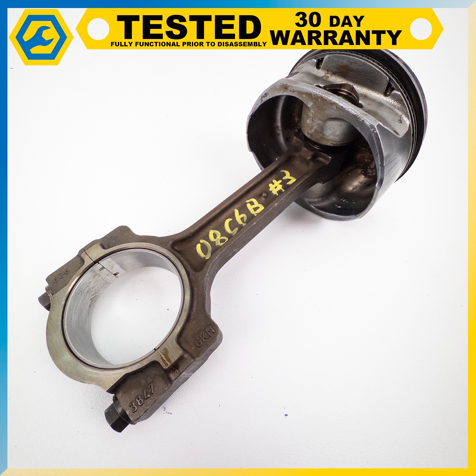 08-13 CHEVROLET CORVETTE C6 6.2L LS3 ENGINE MOTOR PISTON CONNECTING ROD OEM