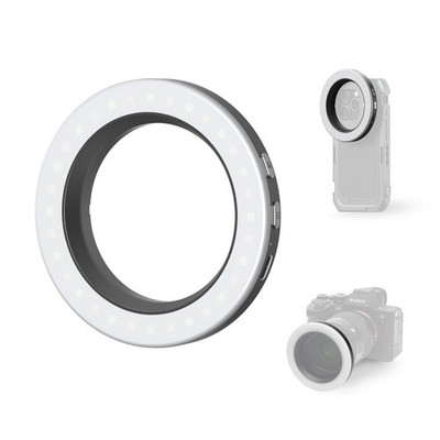 Vibe P30 67mm Ring LED Video Light, Compact Powder-Size Bi-Color Light with H...