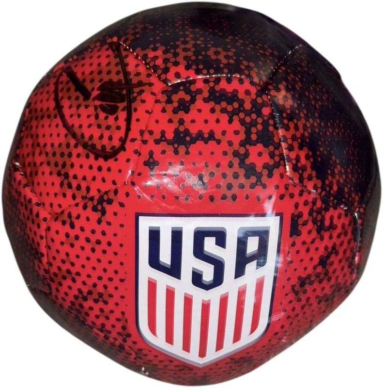 Team USA Christian Pulisic Signed Soccerball JSA Certified AC Milan