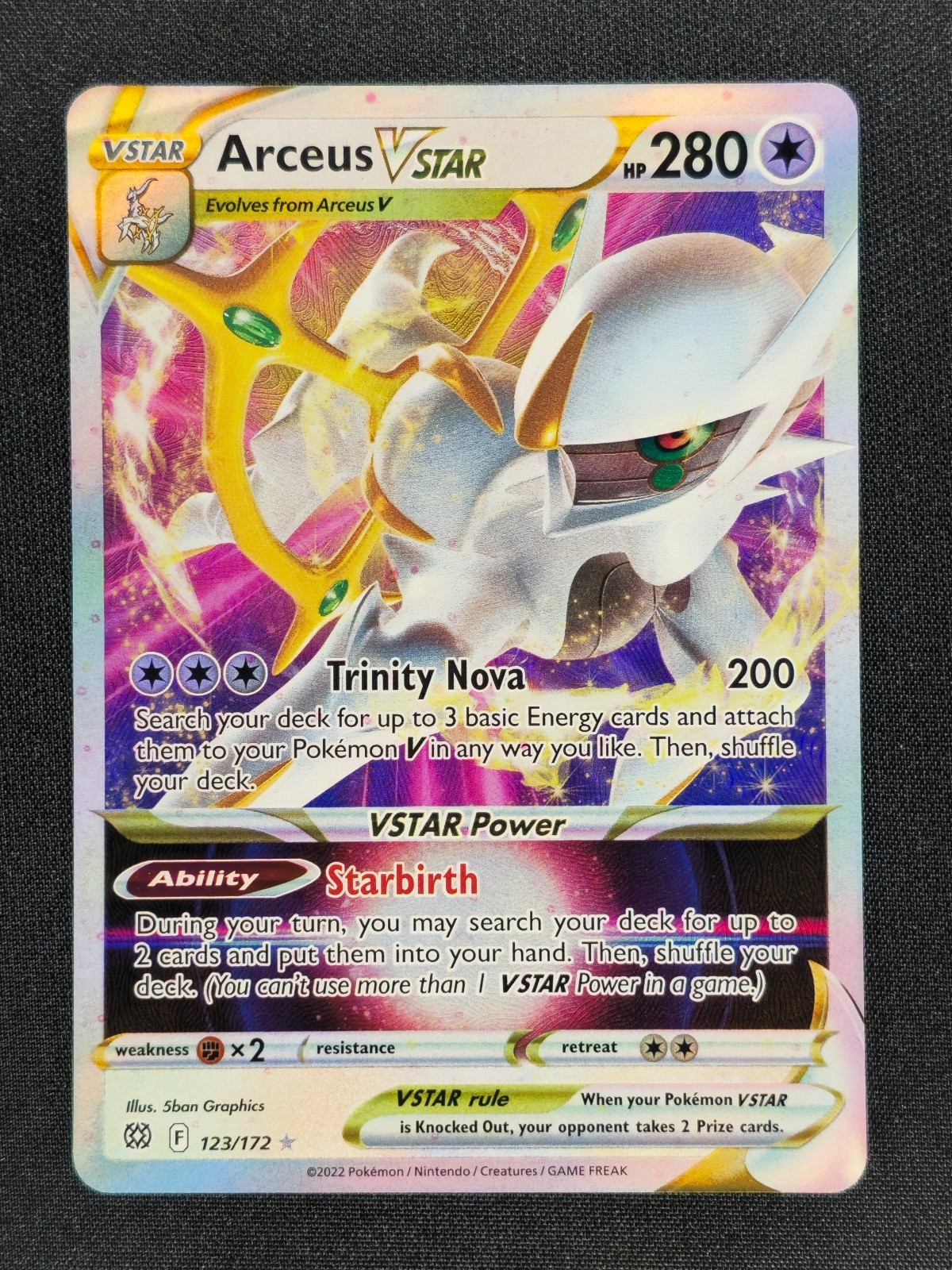 Arceus Vstar 123 Pokemon Brilliant Stars 2022 NM 🔥🔥🔥